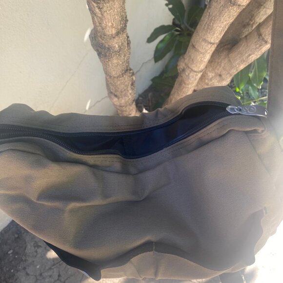 Sierra Club Tan Canvas Messenger Bag Crossbody with Adjustable Strap - Picture 8 of 14